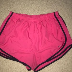 Pink nike tempo shorts size large ✨